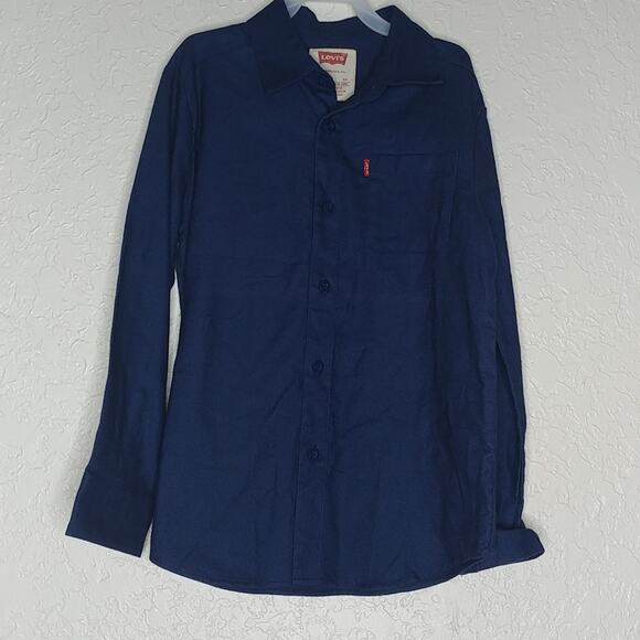 Levi's Button Front Denim Shirt Blue Size S (8/10 Years) Kid - Picture 1 of 5
